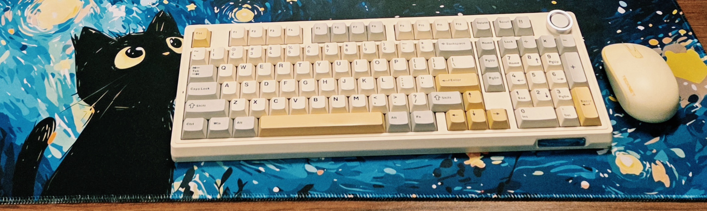 My keyboard and workspace setup